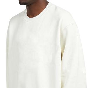 Fábrica al por mayor de alta calidad 100% algodón 300gsm ropa informal para hombres Essentials en Blanco clásico con capucha invierno estampado logotipo personalizado - Product Image 4