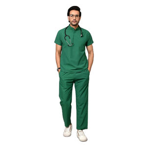 New Customized Surgical Uniforms <b>Mens</b> Scrub Set Medical Workwear Clinical Scrubs Top and Pant Spa Doctor Nursing Tunic <b>Suit</b> - Product Image 4
