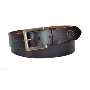 Vente en gros d'usine Ceinture en cuir véritable de qualité supérieure Ceinture classique pour hommes en cuir pleine fleur avec boucle ardillon - Product Image 4