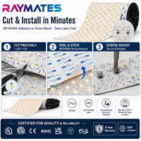Feuille LED Flexible Ultra Fine en Rouleau de 10m, Panneau LED DC24V Découpable SMD 2835 pour Affichages de Boîtes Lumineuses