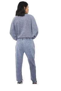 High Quality Unique Style Women Acid Wash Tracksuit 100% Cotton <b>Material</b> Made Ladies Chenille <b>Embroidery</b> Tracksuit Set - Product Image 5