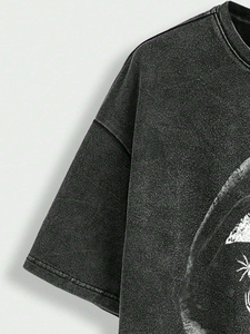 Camisetas de Manga Corta para Hombre, de Secado Rápido, Cuello Redondo, Lisas, Teñidas, Ecológicas, con Estampado Paisley, Estilo Deportivo, con Logotipo Personalizado - Product Image 5