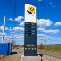 Fabricant de panneaux publicitaires : Panneau publicitaire LED extérieur personnalisé pour stations-service et centres commerciaux