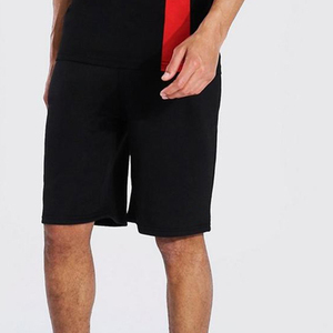 Ensemble t-shirt et short personnalisés pour hommes de bonne qualité OEM pour la vente en gros de vêtements de gym ensemble de t-shirt et short assortis en coton pour hommes - Product Image 2
