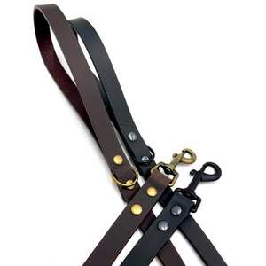 Laisse pour chien en cuir pleine fleur durable de luxe personnalisable 4ft ou 5ft avec dentelle - Product Image 3