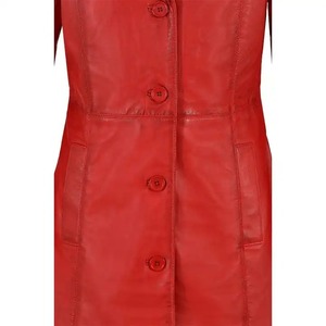 Respirant de haute qualité nouveauté confortable courte longueur femmes veste en cuir avec manches longues veste en cuir - Product Image 5