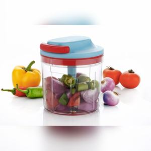 6 Blade Manual Express <b>Chopper</b> 1000ml Capacity BPA Free Virgin Plastic <b>Hand</b> Pull String Vegetable Cutter Aalok Brand - Product Image 3