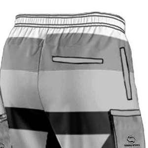 Shorts de baseball décontractés de haute qualité, solides, à séchage rapide, anti-transpiration, avec impression de logo personnalisé pour hommes - Product Image 5