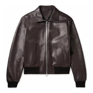 Latest Style Wholesale High Quality OEM Service Windproof Waterproof Breathable Eco-Friendly Men Winter Genuine Jacket Cow <b>Skin</b> - Product Image 1