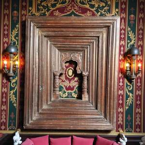 Marco Jharokha Rajasthani, Letrero de Pared de Madera Hecho a Mano - Product Image 2