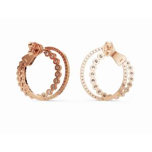 Aros de Oro de 9 Quilates de Primera Calidad con Diamantes Brillantes de Corte Redondo, Joyería Cultivada en Laboratorio, Proveedor Mayorista B2B OEM para Exportación - Product Image 3