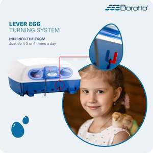 Incubadora de Huevos Semi-Automática Borotto Real 49 para 49 Huevos, 196 Huevos de Codorniz, Máquina Incubadora Automática Hecha en Italia - Product Image 4