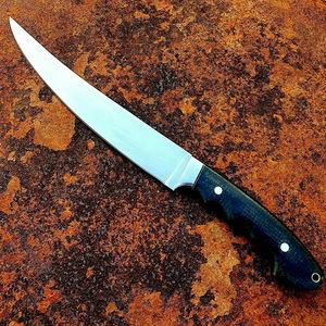 มีดแล่เนื้อสไตล์อินดัสเทรียล ทำมือจากสแตนเลส คุณภาพสูง ด้ามไม้ ปลอกหนัง ปลอดภัยสำหรับเครื่องล้างจาน ใช้ในครัว - Product Image 3