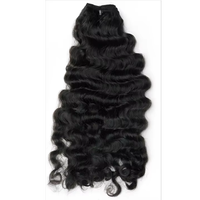 Ekstensi Rambut Manusia India Virgin Tebal Premium 100% Rambut Asli Jahitan Mesin Ganda Lembut Halus Bebas Kusut Panjang