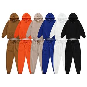NOUVEAU Hommes et Femmes Couleur Solide Manches Longues Sportswear Casual Hoodies Suit Jogging Hoodie Pants Fashion Pullover Hoodies - Product Image 1