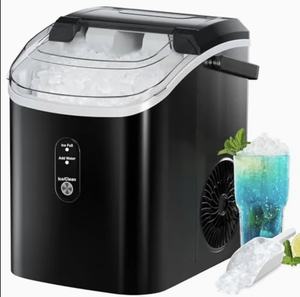 เครื่องทำน้ำแข็งแบบตั้งโต๊ะพกพา ยอดขายดีที่สุด พร้อมส่ง ปรับแต่งได้ ผลิตน้ำแข็งได้ใน 6 นาที 9 ก้อน พร้อมระบบทำความสะอาดตัวเองและอุปกรณ์เสริมอื่นๆ - Product Image 1