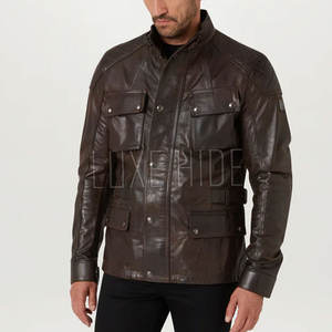 Dernière nouvelle mode moto veste en cuir personnalisée nouvelle veste d'équitation moto sur mesure - Product Image 2