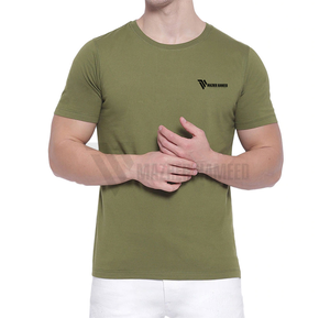 T-shirts à logo personnalisé pour hommes | T-shirt en coton vierge de haute qualité Fournisseur en gros Couleur unie à manches courtes - Product Image 1