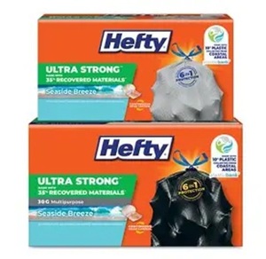 ถุงขยะแบบมีเชือกผูกอเนกประสงค์ Hefty Cinch Sak ขนาด 30 แกลลอน สีดำ 28 ใบ - Product Image 5