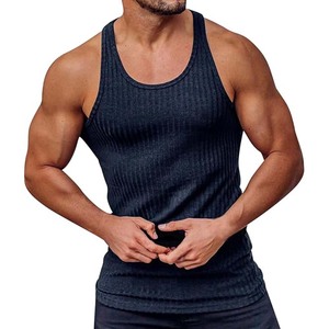 Vêtements de sport pour hommes, décontractés, fitness, logo personnalisé, séchage rapide, respirant, écologique, polyester/coton, musculation, vêtements de sport actifs - Product Image 3