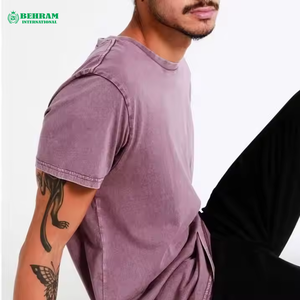 T-shirts pour hommes de haute qualité en gros, 100 % coton biologique, col rond, coupe ample, écologiques, délavés à l'acide, séchage rapide, vêtements tendance - Product Image 6