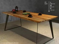 Escritorio Moderno para Oficina en Casa, Interior y Exterior, de Hierro y Madera, Diseño Minimalista, Muebles Comerciales, Marca LBN, Vietnam, con Descuento