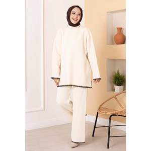 Traje Hijab de punto cosido Pastor Crudo - Product Image 1