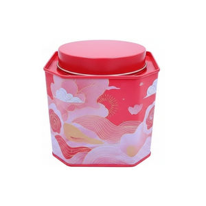 Boîte à thé octogonale en fer blanc de qualité alimentaire |   Personnalisation de la marque, couleur et taille - Product Image 2