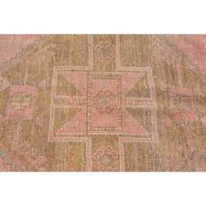 Vintage 4.3x12.3 ft Rug, <b>Runner</b> Turkish Rug, <b>Red</b> Brown Southwestern Wool Rug - Product Image 5