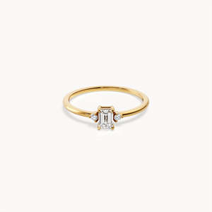 Bague de fiançailles Levi en or 14 carats avec diamant de laboratoire - Product Image 2