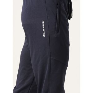 Navy Essential <b>Joggers</b> for Men-Loose Fit French Terry Cargo <b>Trousers</b> with Zippers Custom Logo Straight Pattern Available XL 6XL - Product Image 2