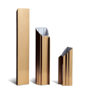 Service de coupe de profilés carrés en alliage d'aluminium série 6000 anodisé dur résistant à la corrosion pour les systèmes de décorations extérieures - Product Image 1