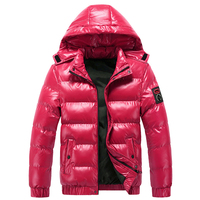 Veste matelassée d'hiver respirante et imperméable pour homme, col montant, fermeture éclair intégrale, toutes tailles, avec capuche, vente en gros