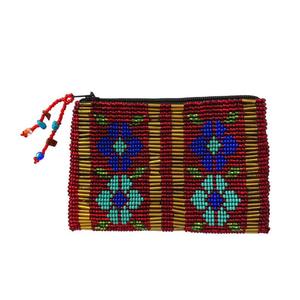 Monedero con diseño de flor pequeña y bordado de cuentas Premium con estilo artesanal y sensación de moda bonita de alta calidad para niña - Product Image 2