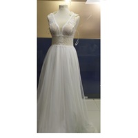 Nouvelle Arrivée Robe de Mariée de Luxe Longue en Dentelle à Imprimé Floral avec Logo Personnalisé 100% Contrôlée Qualité (QC) Grandes Tailles
