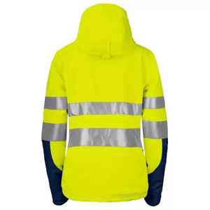 Venta al por mayor ropa de trabajo de seguridad resistente al agua traje de trabajadores de la construcción chaqueta transpirable personalizada reflectante de seguridad de alta visibilidad - Product Image 6