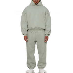 Sweat à capuche en coton molletonné pour hommes Streetwear pull à capuche en coton biologique sweats à capuche et sweat-shirts pour hommes personnalisés - Product Image 3