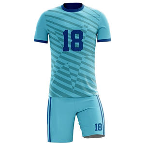 Transpirable reflectante que absorbe la humedad secado rápido resistente a las manchas uniforme de fútbol tela elástica Francia, camisetas de fútbol - Product Image 3