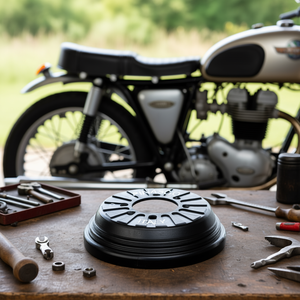 Tambour de frein arrière Highbrake pour roues à 8 trous, composants de frein à tambour pour moto M10 - Product Image 3
