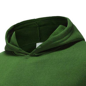 เสื้อมีฮู้ดแบบสวมหัวของผู้ชายผ้าคอตตอนออร์แกนิกลายนูนน้ำหนักเป็นมิตรต่อสิ่งแวดล้อมกันลมกำหนดได้เอง - Product Image 6