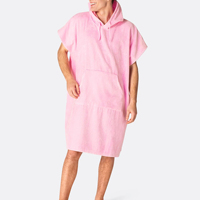 Poncho de surf de luxe en coton respirant et écologique à séchage rapide pour hommes et femmes, avec capuche, serviette de plage pour se changer, toutes saisons