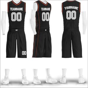 Camiseta de baloncesto reversible personalizable de 100% poliéster para hombre, conjunto de uniforme de entrenamiento transpirable barato personalizado - Product Image 2