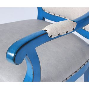 Muebles de silla de madera maciza con espuma suave para uso en interiores no 2309 con bordes fuertes para brazos y piernas en un estilo minimalista - Product Image 4