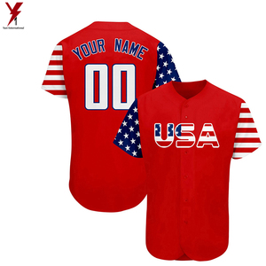 2024 nouveau maillot de baseball boutonné pour hommes Sublimation personnalisé à vendre - Product Image 5