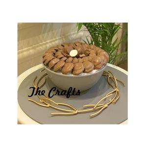 Bol à dessert de service au design fantastique dans un bol à chocolats en fer et en aluminium avec plateau à des prix compétitifs - Product Image 1