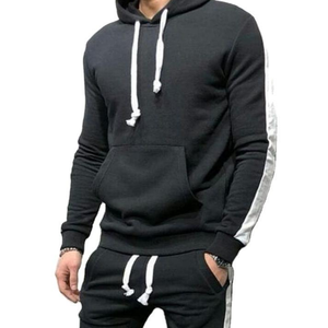 Chándal personalizable de algodón 100% para hombre, chándal de dos piezas con cremallera completa y cintura alta, precio directo de fábrica - Product Image 6