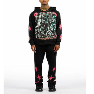 Ensemble de survêtement de jogging pour homme, coupe ajustée, vêtements de sport, entraînement, course à pied, tenue de sport confortable et respirante - Product Image 1