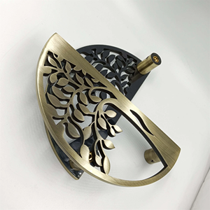 ซื้อขายส่งมือจับประตูทองเหลืองโบราณรูปครึ่งวงกลม มือจับเหล็กตกแต่งลายสวยงาม มือจับโลหะ - Product Image 2