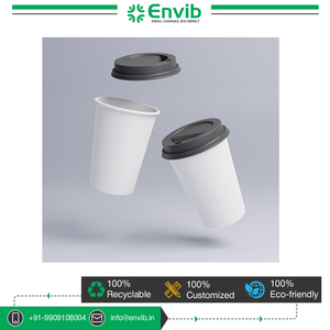 Vasos de papel desechables reciclables de pared simple de 16oz con logotipo personalizado al por mayor para servir bebidas frías precio a granel - Product Image 3