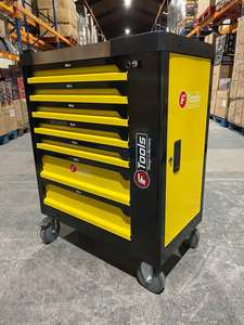 CAJA DE HERRAMIENTAS COMPLETA CON CAJA INDUSTRIAL DE HERRAMIENTAS-EDICIÓN LIMITADA Gabinete de herramientas de metal de 7 cajones Carro de rodillos de acero y hierro para taller - Product Image 4